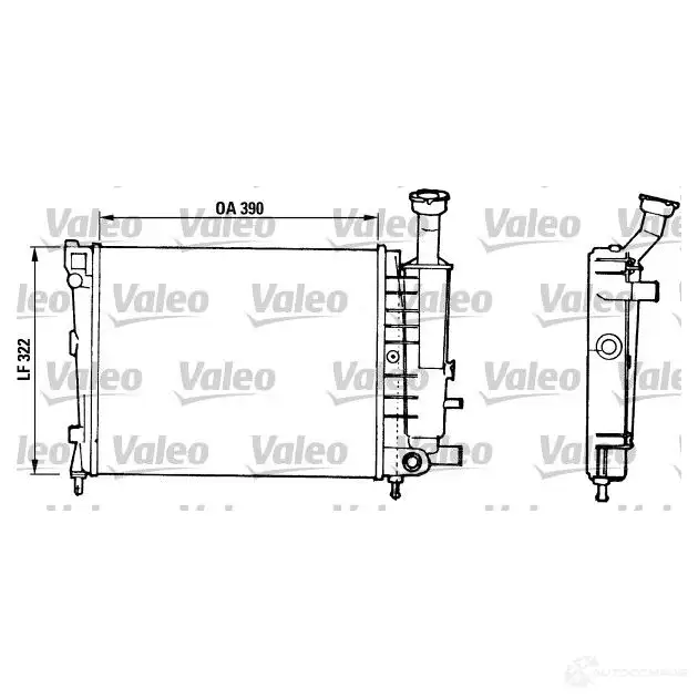 Радиатор охлаждения двигателя VALEO 240675 TA 849 816706 TH079