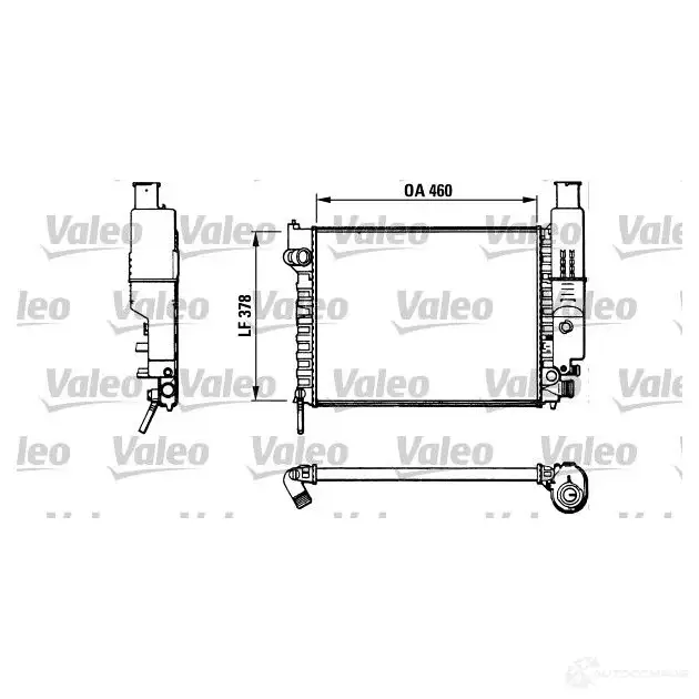 Радиатор охлаждения двигателя VALEO RM1 104 TH082 810915 239769 изображение 0