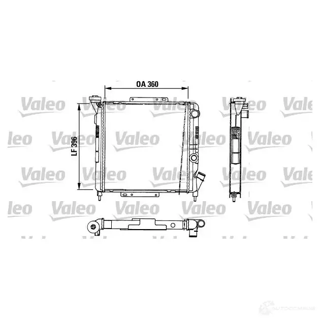 Радиатор охлаждения двигателя VALEO 883729 TA0 79 8V7976O 245519