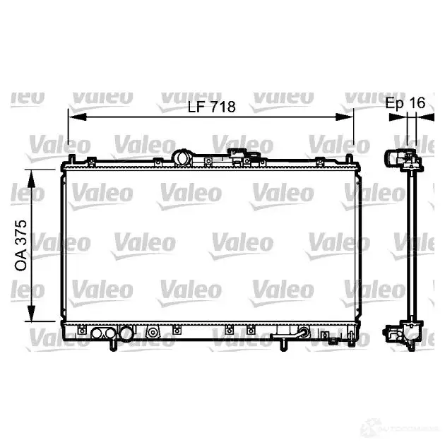 Радиатор охлаждения двигателя VALEO 237183 3276427344813 DDO I1W 734481 изображение 0