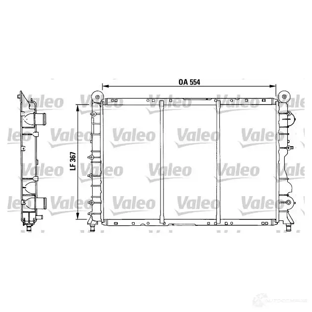 Радиатор охлаждения двигателя VALEO MLA5Y0 235923 730518 TA 736