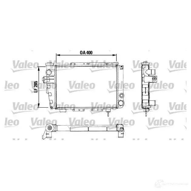 Радиатор охлаждения двигателя VALEO 883282 245492 US1QW T A176