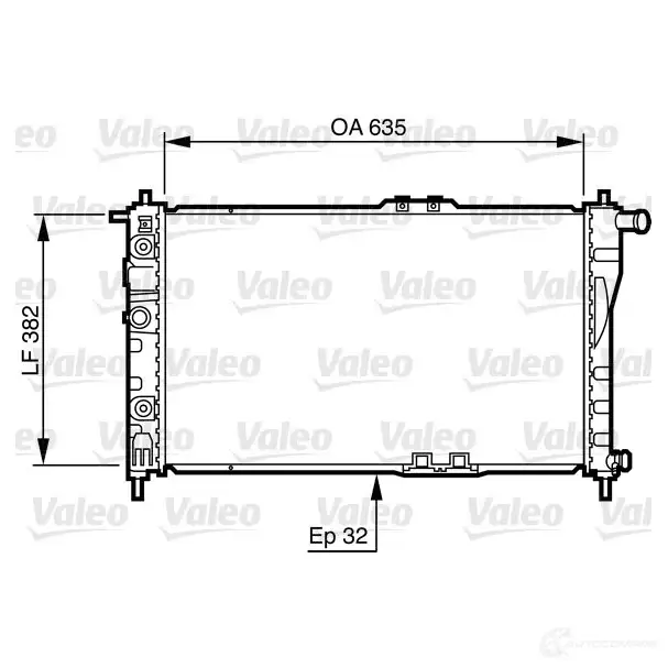 Радиатор охлаждения двигателя VALEO 732483 2TRLC F 236560 3276427324839 изображение 0