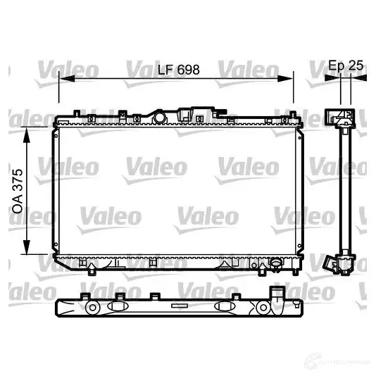 Радиатор охлаждения двигателя VALEO 9BI IN 3276427350753 237378 735075 изображение 0