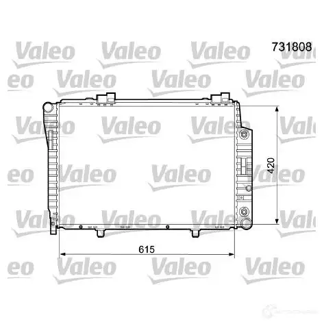 Радиатор охлаждения двигателя VALEO 731808 3276427318081 M 1TKD 236397 изображение 0
