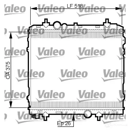 Радиатор охлаждения двигателя VALEO N1 67NBD 735531 3276427355314 1206142026