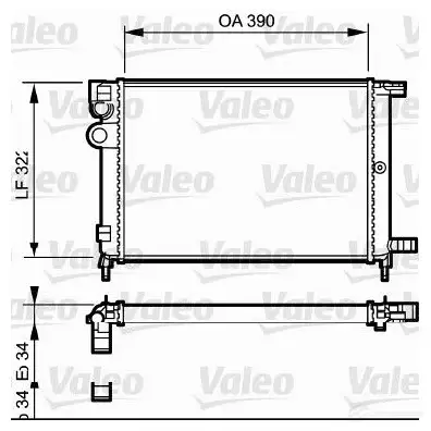 Радиатор охлаждения двигателя VALEO 731177 TA8 35 TH238 236136 изображение 0