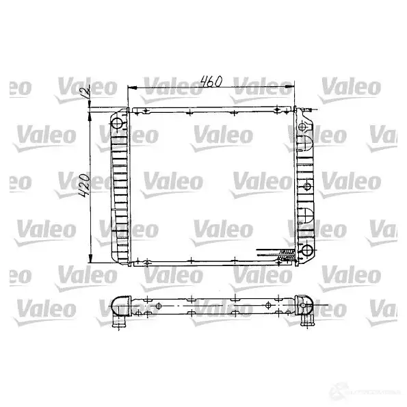 Радиатор охлаждения двигателя VALEO P8J8 4Y9 239799 3276428109701 810970