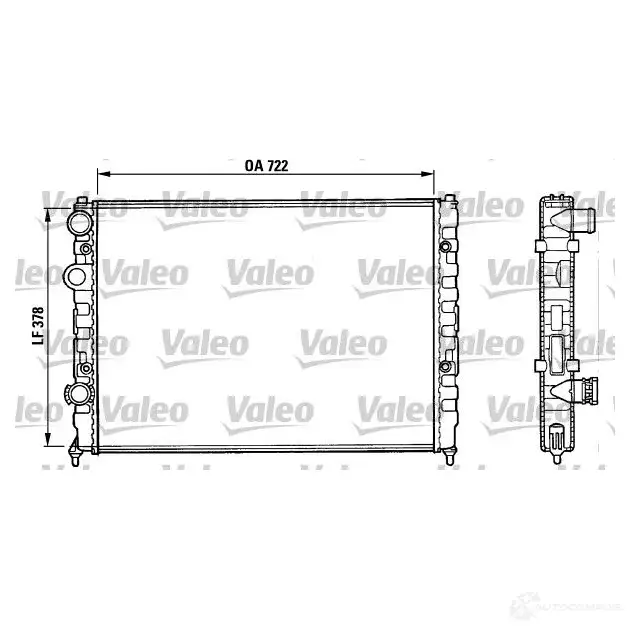 Радиатор охлаждения двигателя VALEO 731006 TA88 6 236062 N4NPO