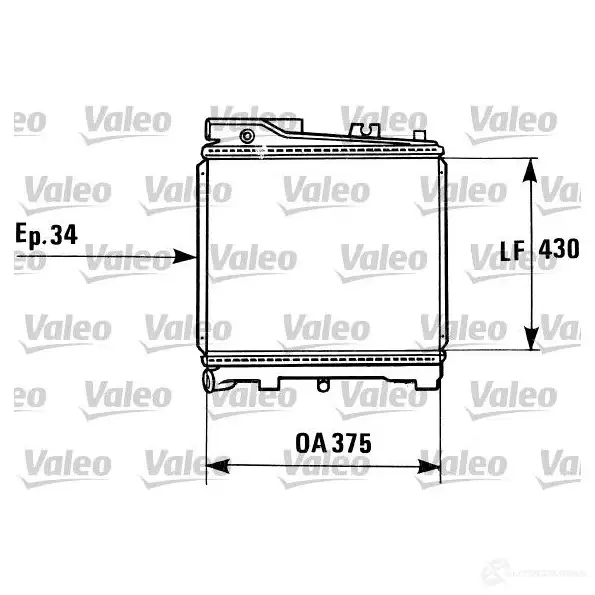 Радиатор охлаждения двигателя VALEO 3276428191812 1206197318 S5I 42 819181