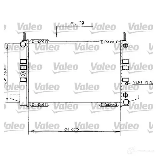 Радиатор охлаждения двигателя VALEO 730144 3276427301441 3HMG9J W 1206126010
