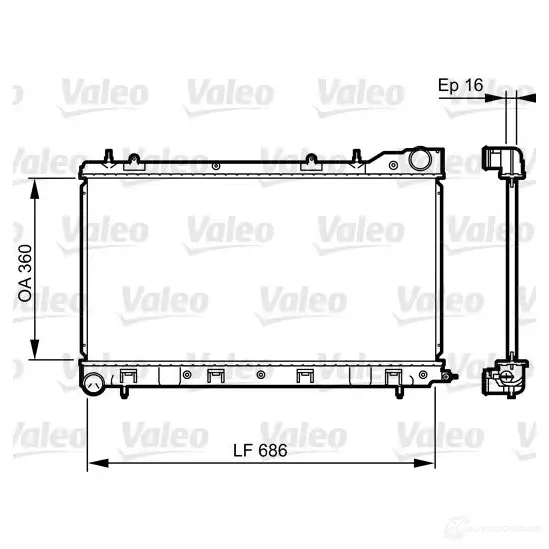 Радиатор охлаждения двигателя VALEO VOZK1N B 3276427354041 735404 237486