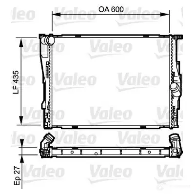 Радиатор охлаждения двигателя VALEO 237428 S 7IWZ 3276427351941 735194 изображение 0