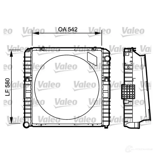 Радиатор охлаждения двигателя VALEO 984 25660 236279 MR010 731535