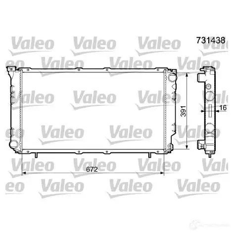 Радиатор охлаждения двигателя VALEO 236235 3276427314380 U NMCS 731438 изображение 0