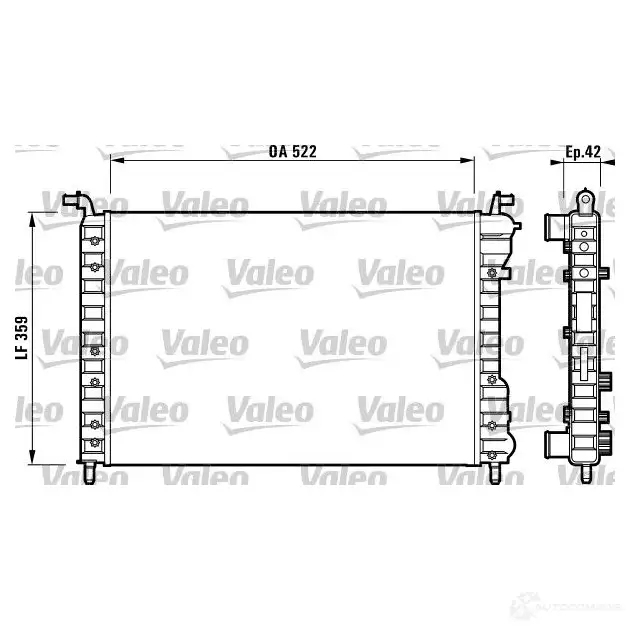 Радиатор охлаждения двигателя VALEO 236438 732005 TH181 TA07 6A