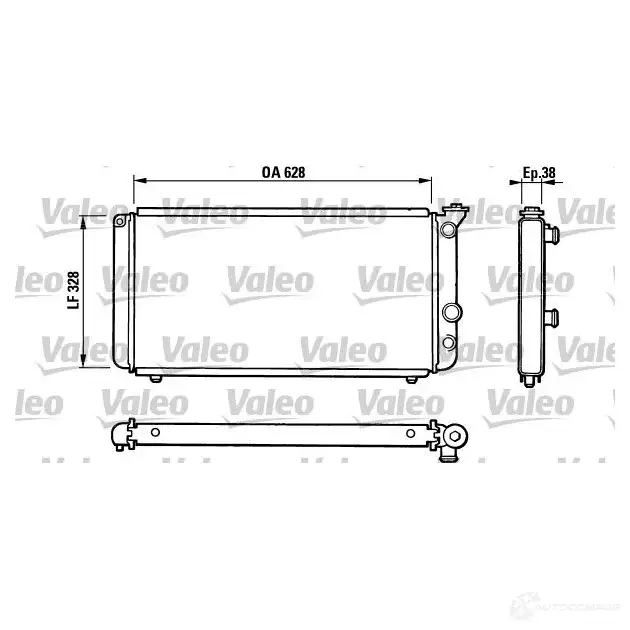 Радиатор охлаждения двигателя VALEO R A351 810835 TH027 239736