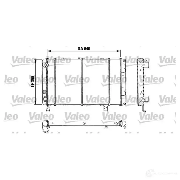 Радиатор охлаждения двигателя VALEO 810885 EI96L9 1206181028 33 802 изображение 0