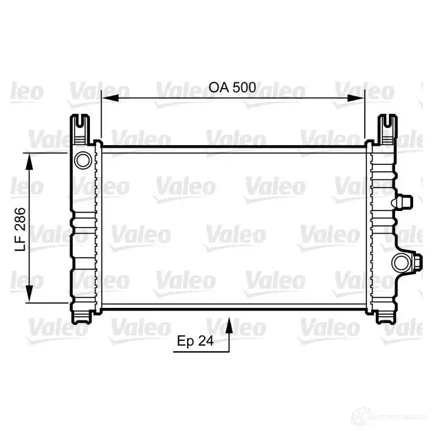 Радиатор охлаждения двигателя VALEO 3276427312997 KN7A 6Y 236196 731299 изображение 0