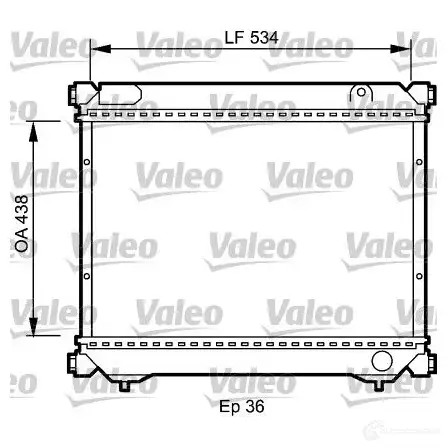 Радиатор охлаждения двигателя VALEO 8 H73P 237377 735074 3276427350746