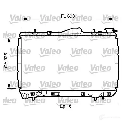 Радиатор охлаждения двигателя VALEO 734587 3276427345872 W XKQ8 237198