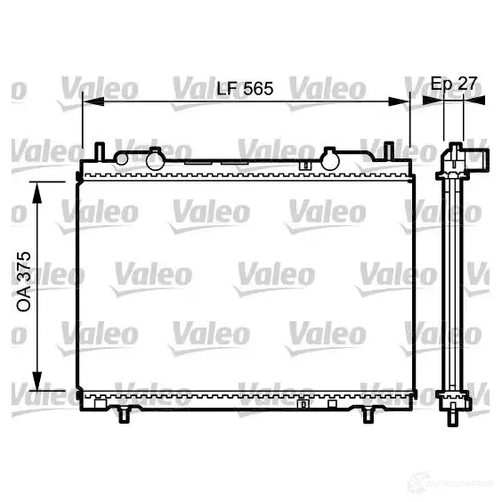 Радиатор охлаждения двигателя VALEO 3276427319736 N74M C 731973 236427