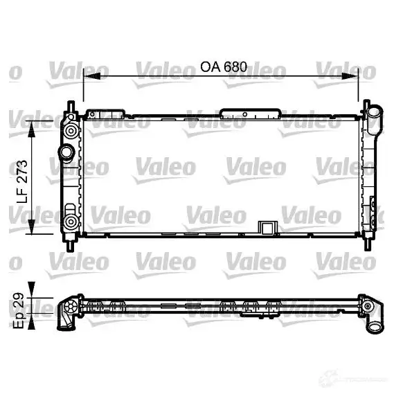 Радиатор охлаждения двигателя VALEO 3276427342710 237064 JTQ QEQ 734271