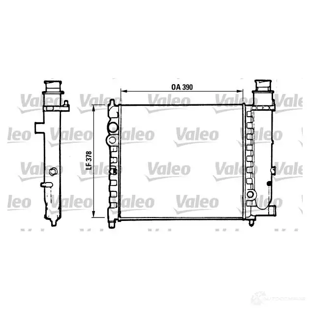 Радиатор охлаждения двигателя VALEO 816700 240672 SISTYDB T A235