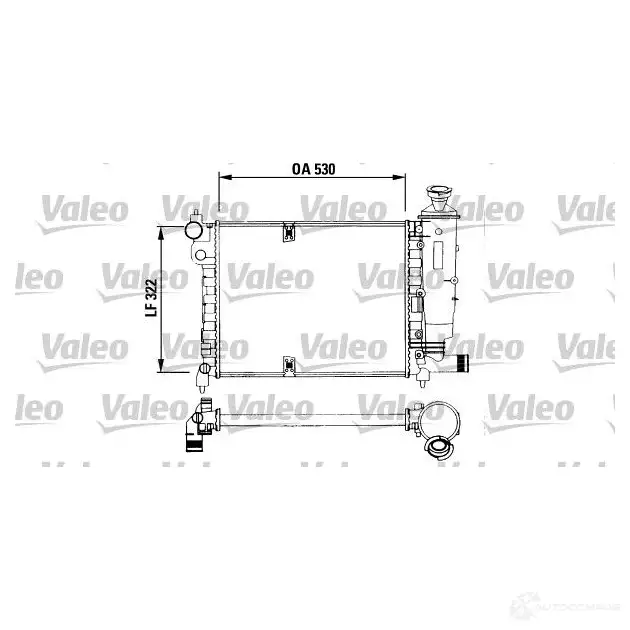Радиатор охлаждения двигателя VALEO 235921 RM1024 730515 RM 009