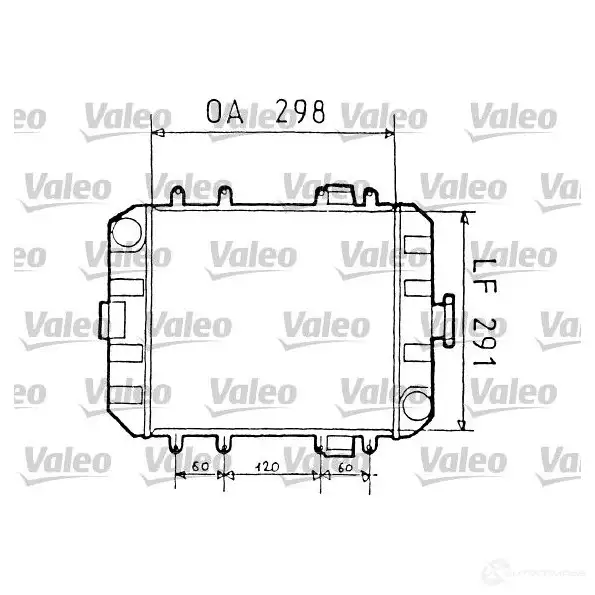 Радиатор охлаждения двигателя VALEO 819232 1206197384 F 37L1 3276428192321