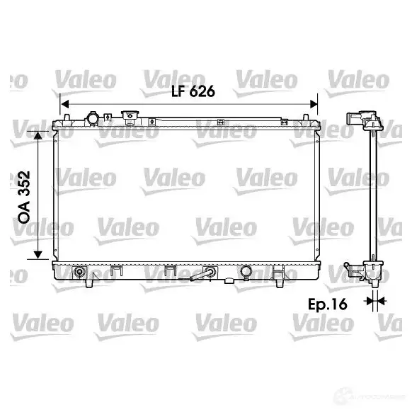 Радиатор охлаждения двигателя VALEO 734126 HY9Q EZ 3276427341263 236947 изображение 0