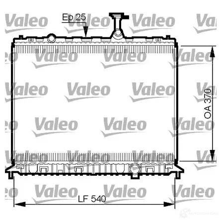 Радиатор охлаждения двигателя VALEO 735508 1206141974 3276427355086 52BV 7