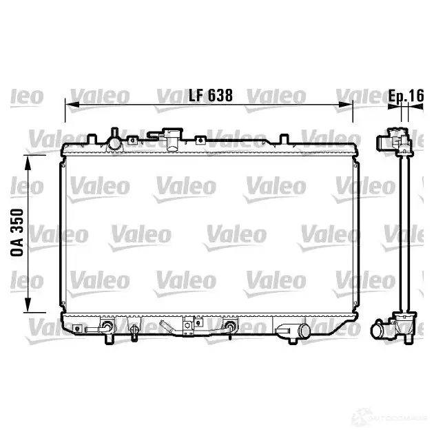 Радиатор охлаждения двигателя VALEO 7 RX7C6 734121 3276427341218 236943