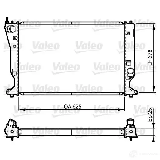 Радиатор охлаждения двигателя VALEO 237552 RL VFFV0 3276427355741 735574