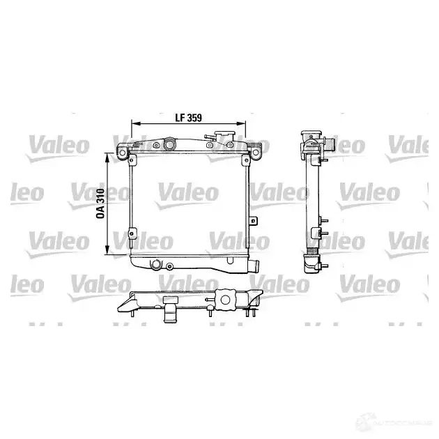 Радиатор охлаждения двигателя VALEO 883799 TA1 41 Y509Z 245540