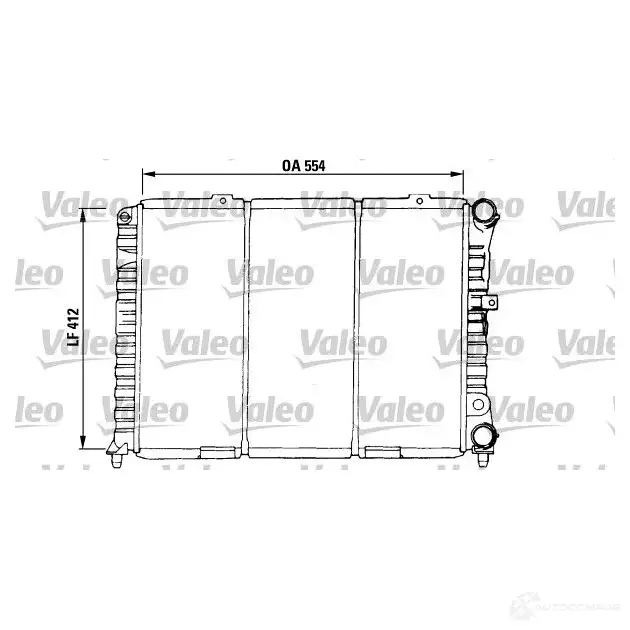 Радиатор охлаждения двигателя VALEO 730376 TA 753 235851 LY5VAXM
