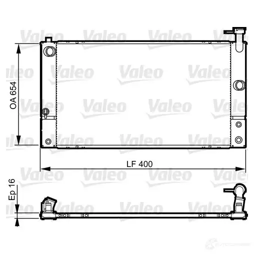 Радиатор охлаждения двигателя VALEO 735449 VI20NW Y 3276427354492 237498