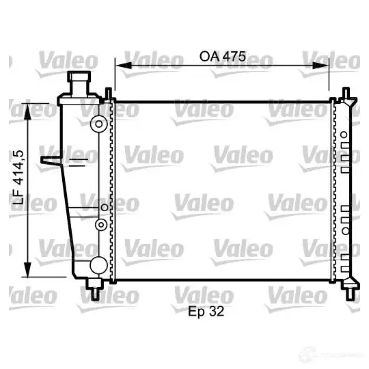 Радиатор охлаждения двигателя VALEO NGNDV 5 237037 734239 3276427342390