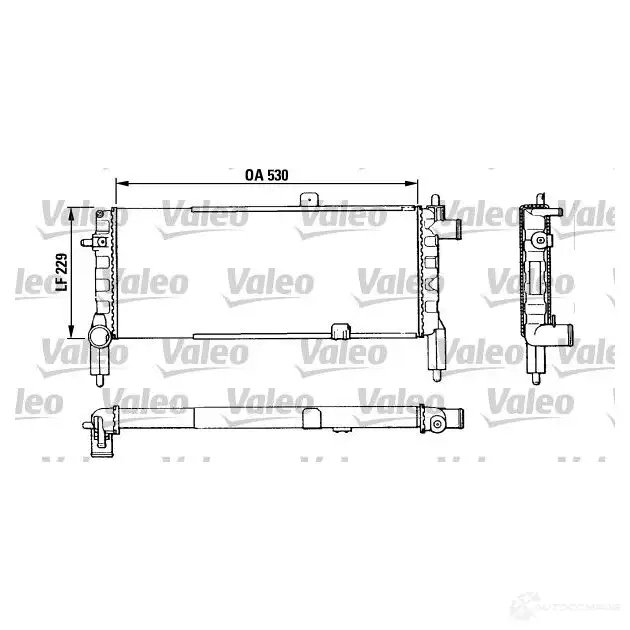 Радиатор охлаждения двигателя VALEO 245577 TA 370 9451E 883920