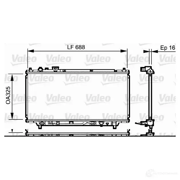 Радиатор охлаждения двигателя VALEO VK WH546 734195 3276427341959 236998
