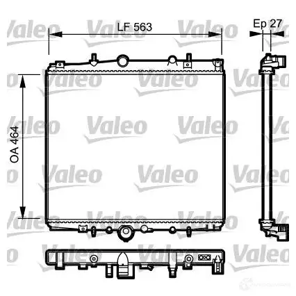Радиатор охлаждения двигателя VALEO 5RE ZL 732944 236779 3276427329445