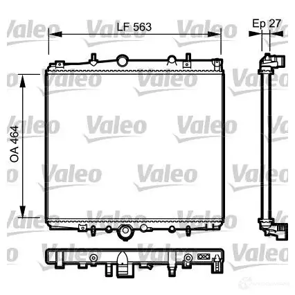 Радиатор охлаждения двигателя VALEO 5RE ZL 732944 236779 3276427329445 изображение 0