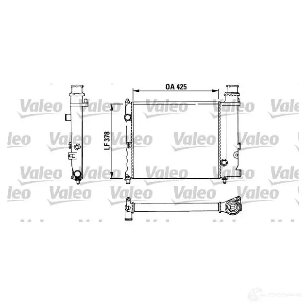 Радиатор охлаждения двигателя VALEO 245534 TA16 4 883774 NYEYR3A