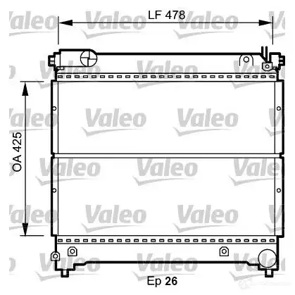 Радиатор охлаждения двигателя VALEO 3276427349184 734918 P 9XX9W 237305 изображение 0