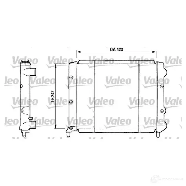 Радиатор охлаждения двигателя VALEO 730081 235771 TA5 71 CUOV2