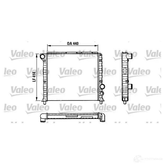 Радиатор охлаждения двигателя VALEO WT5296Z 239840 811389 TA4 38