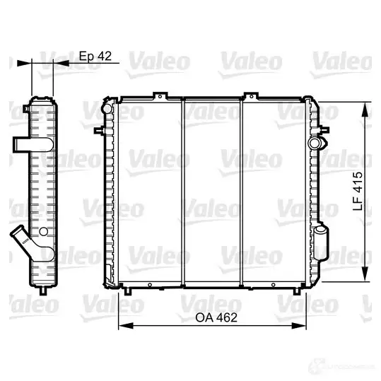 Радиатор охлаждения двигателя VALEO 3276427305029 730502 OBZ LLI 235909