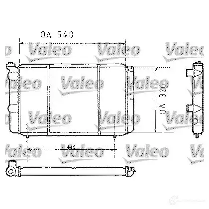 Радиатор охлаждения двигателя VALEO 730002 239 50 TA799 235741