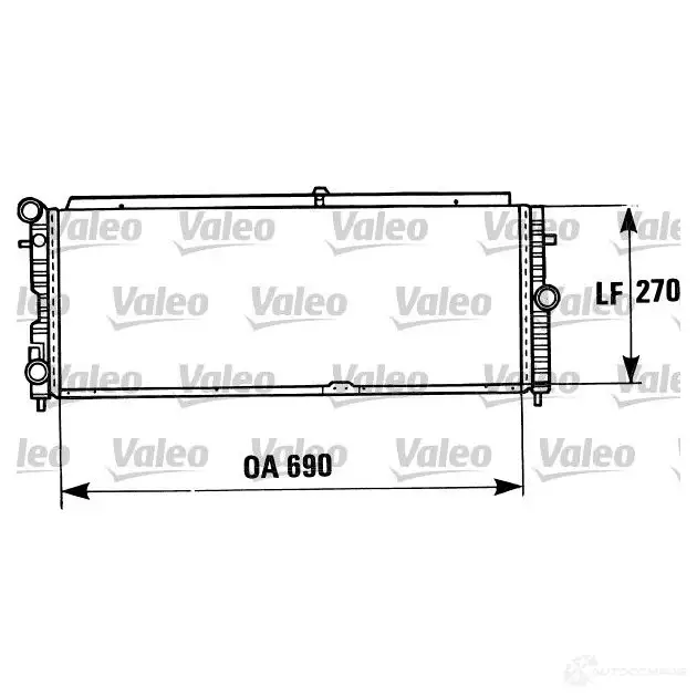 Радиатор охлаждения двигателя VALEO 3276428193885 819388 1RPAE 4T 241627