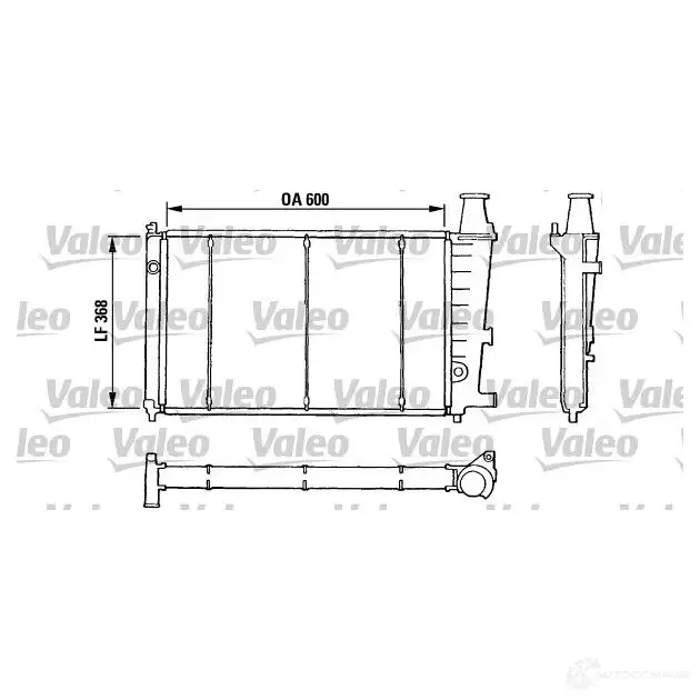 Радиатор охлаждения двигателя VALEO 239730 810807 RA19 9 TH013 изображение 0